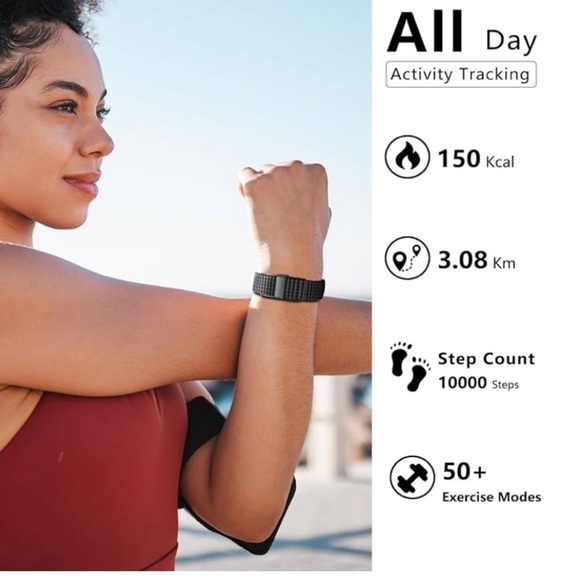 NWT Health Tracker Wristband - Black - Picture 4 of 9